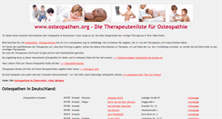 Desktop Screenshot of osteopathen.org