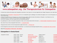 Tablet Screenshot of osteopathen.org